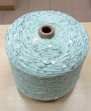 Пряжа КОРОЛЕВСКИЕ ПАЙЕТКИ на хлопке, бобины