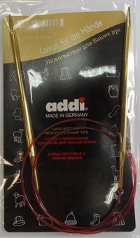 Спицы ADDI позолоченные с удлиненным кончиком №3.25 80 см