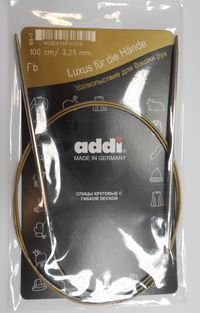 Спицы ADDI круговые супергладкие никель на 80 см №6,0