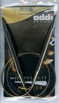 Спицы ADDI Classic круговые супергладкие на 80 см №9,0